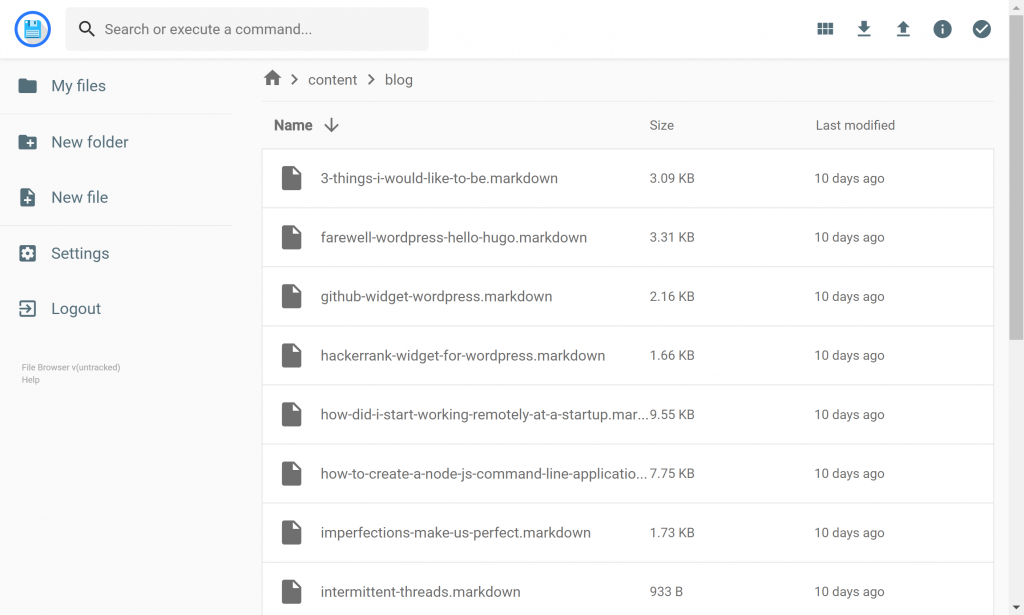 Docker部署FileBrowser